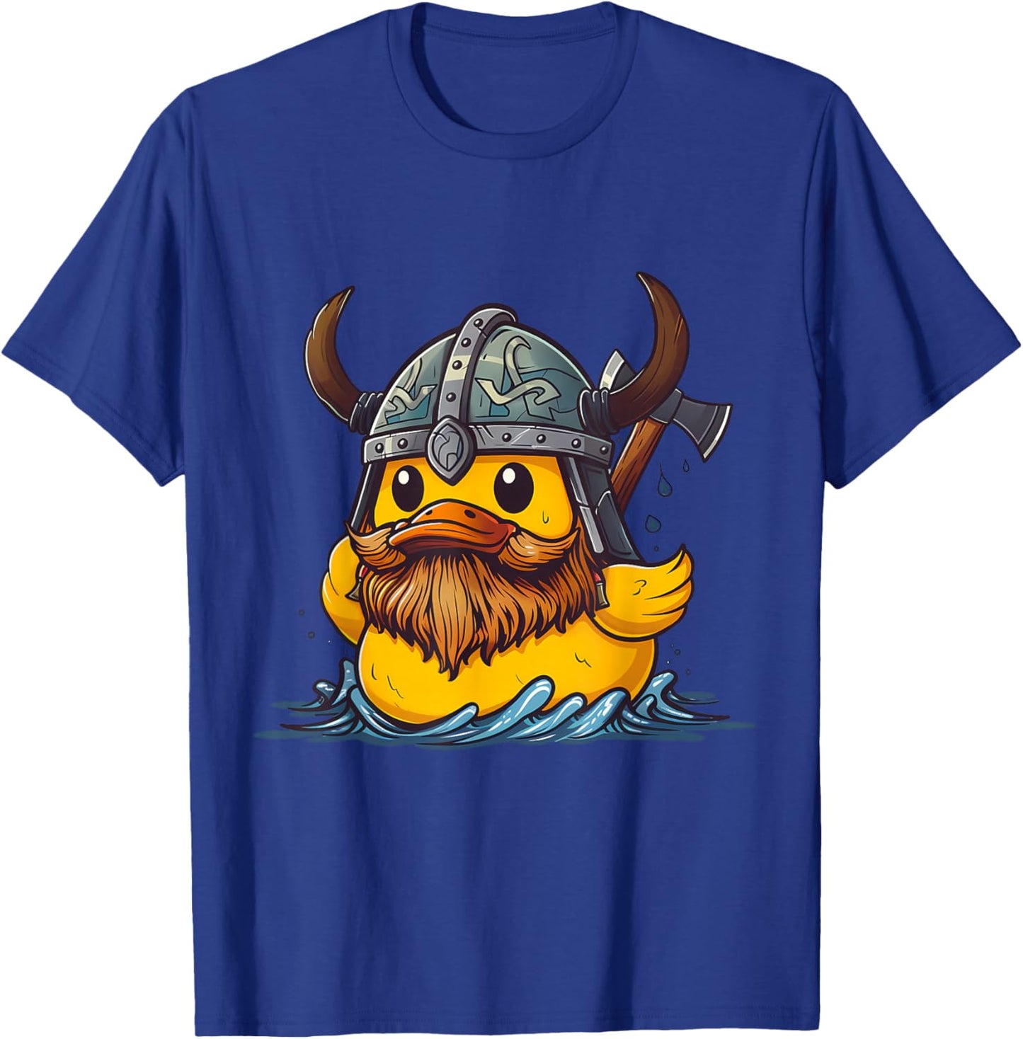 Rubber Duck Viking Duck Viking Helmet Vikings Rubber Duckie T-Shirt - T-Shirt | Royal