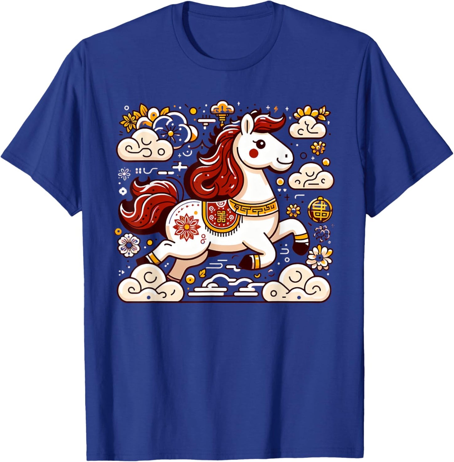 Chinese New Year of the Horse 2026 Lunar New Year Zodiac T-Shirt - T-Shirt | Royal
