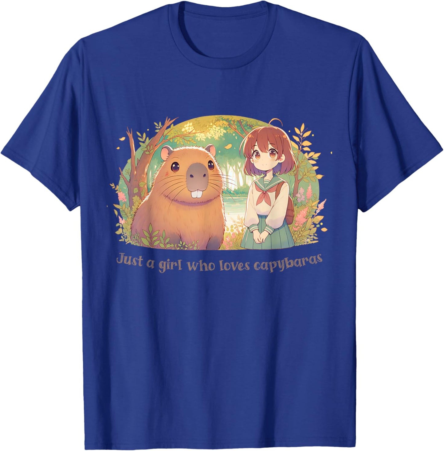 Just A Girl Who Loves Capybaras T-Shirt - T-Shirt | Royal