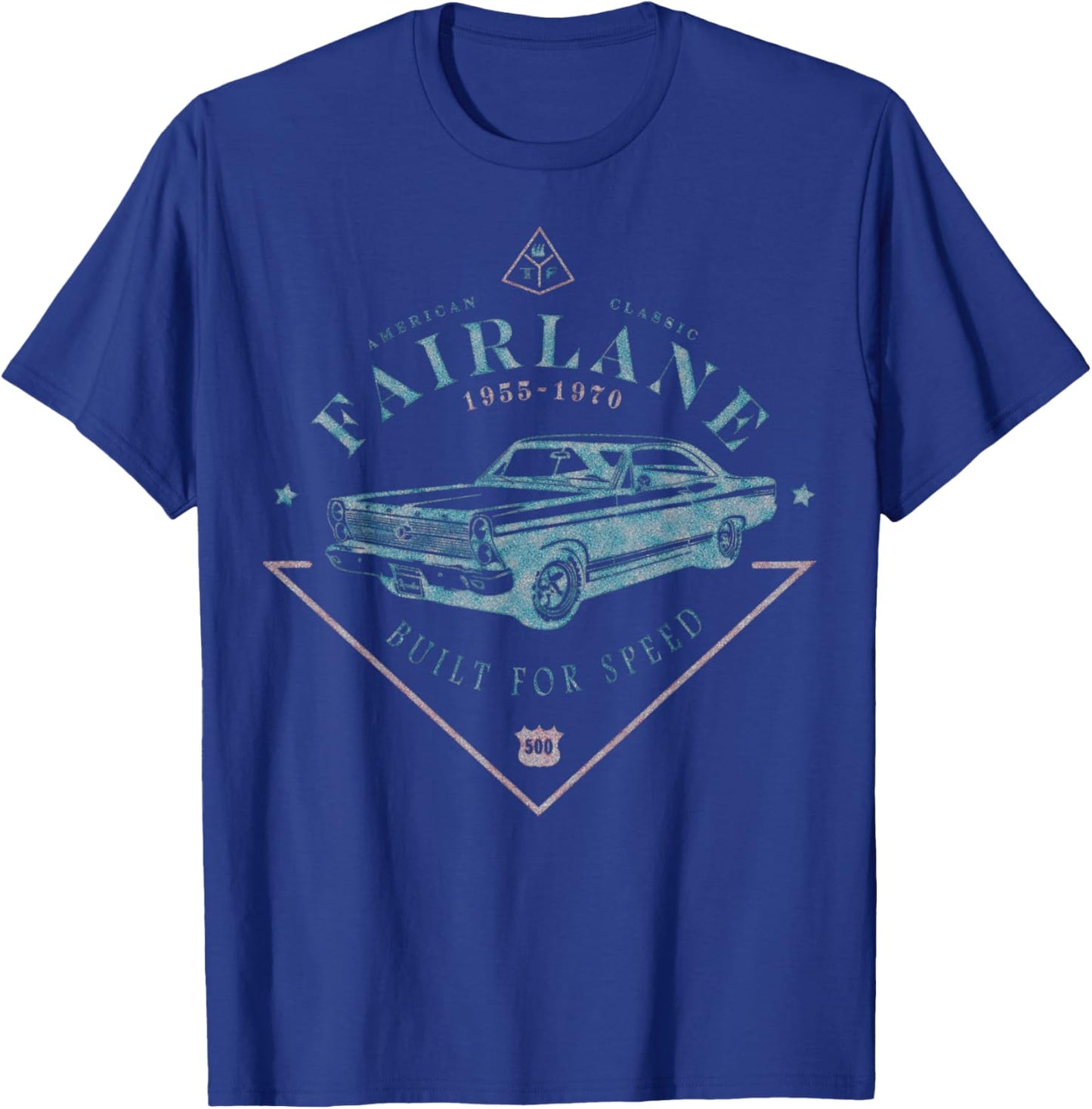 1955 56 57 58 59 60 61 62 63 64 65 66 67 68 69 70 Fairlane T-Shirt - T-Shirt | Royal