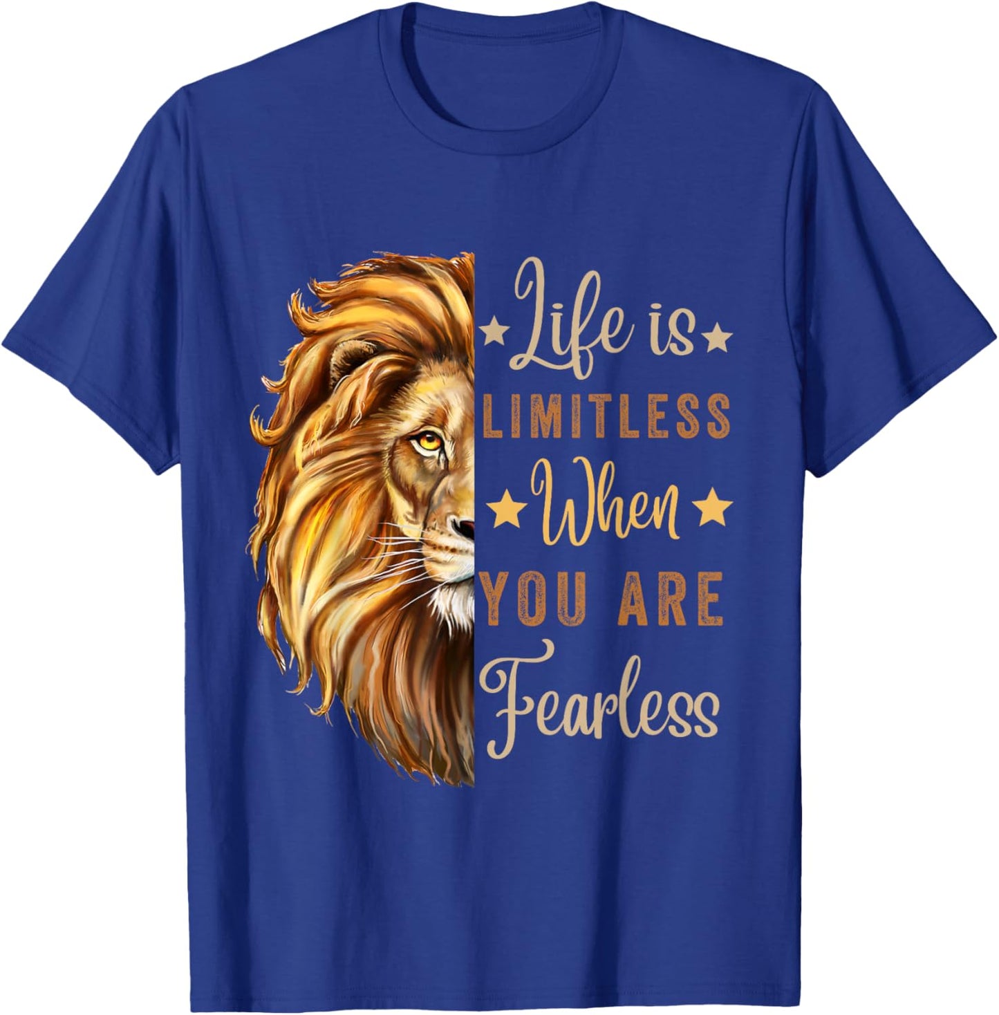 August Birthday Zodiac Leo Season Lion Motivation Men Women T-Shirt - T-Shirt | Royal