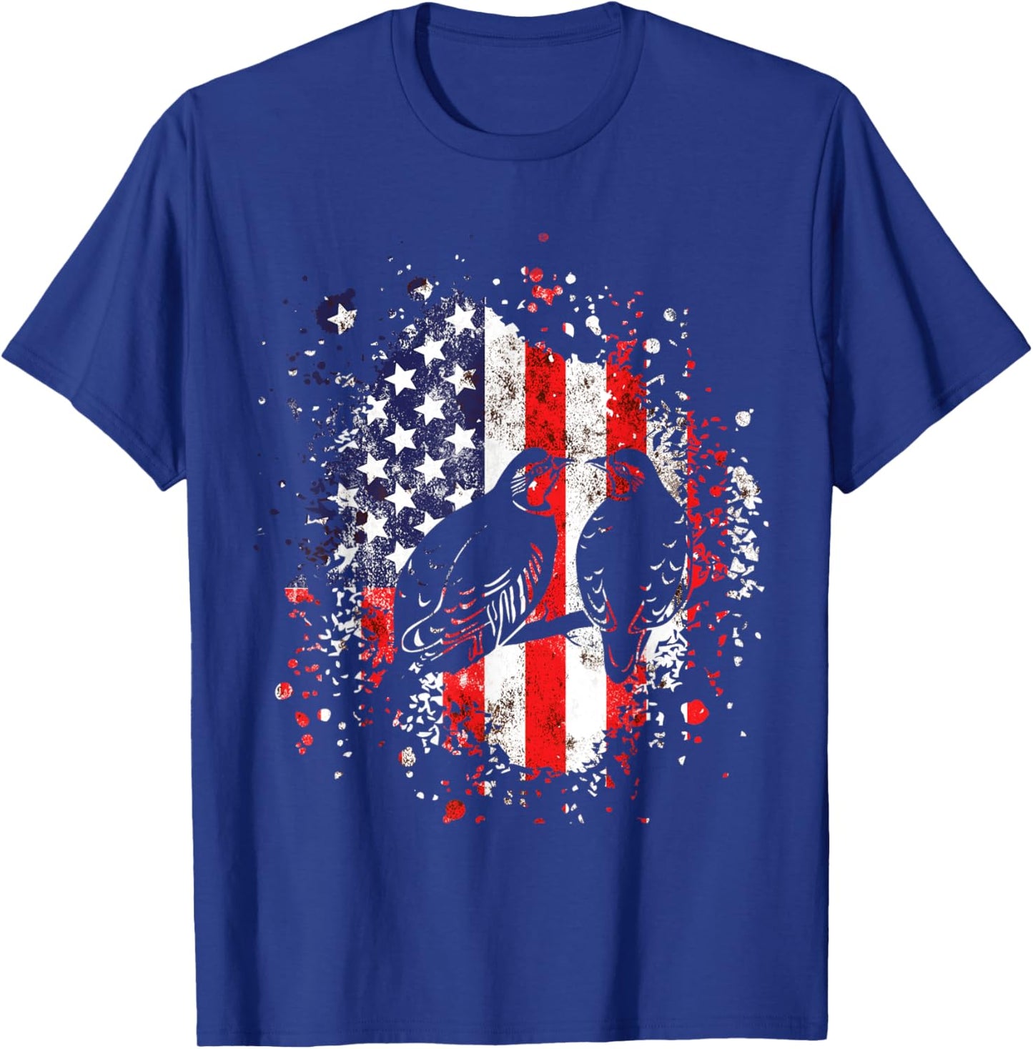 Chukar Hunting Patriotic American Flag partridge Lover Kids Men T-Shirt - T-Shirt | Royal