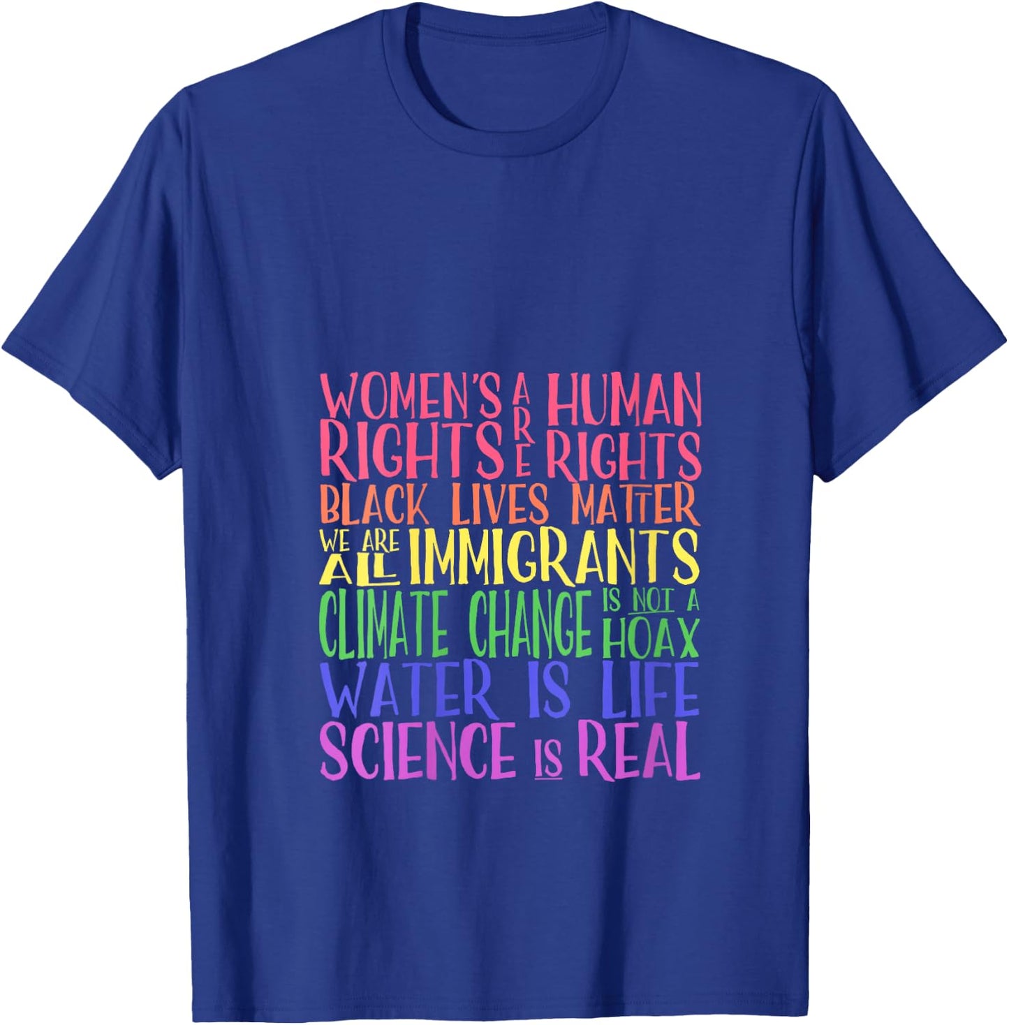 Political Protest - United We are Stronger V-Neck T-Shirt - T-Shirt | Royal