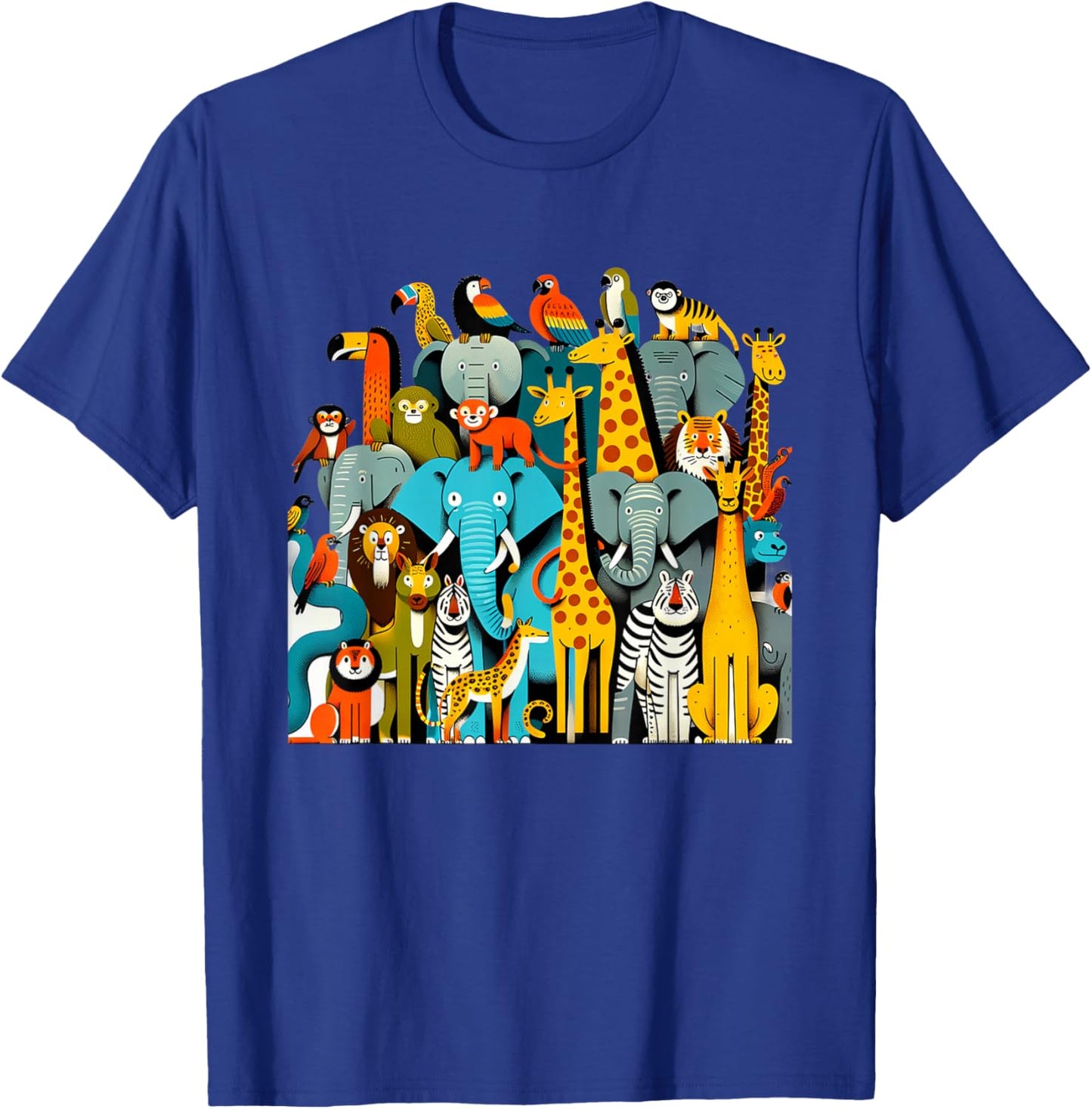 Jungle Jamboree Wildlife Birthday Safari Birthday 090CWU T-Shirt - T-Shirt | Royal