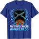 Prostate Cancer Awareness African American Messy Bun T-Shirt - T-Shirt | Royal