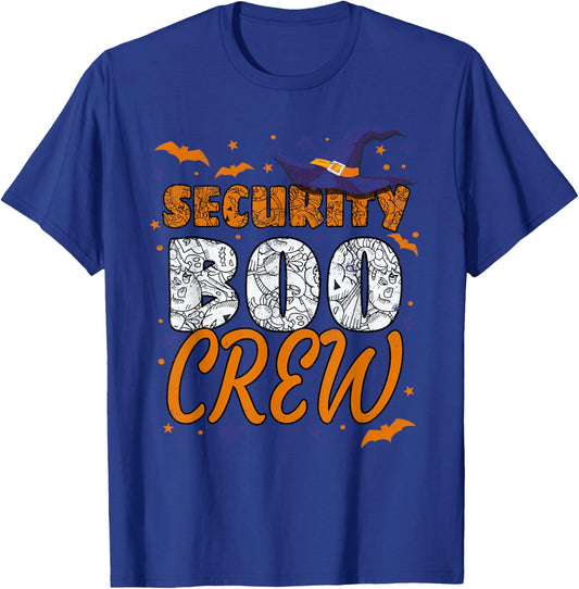 Security Boo Crew Halloween Guard Matching T-Shirt - T-Shirt | Royal