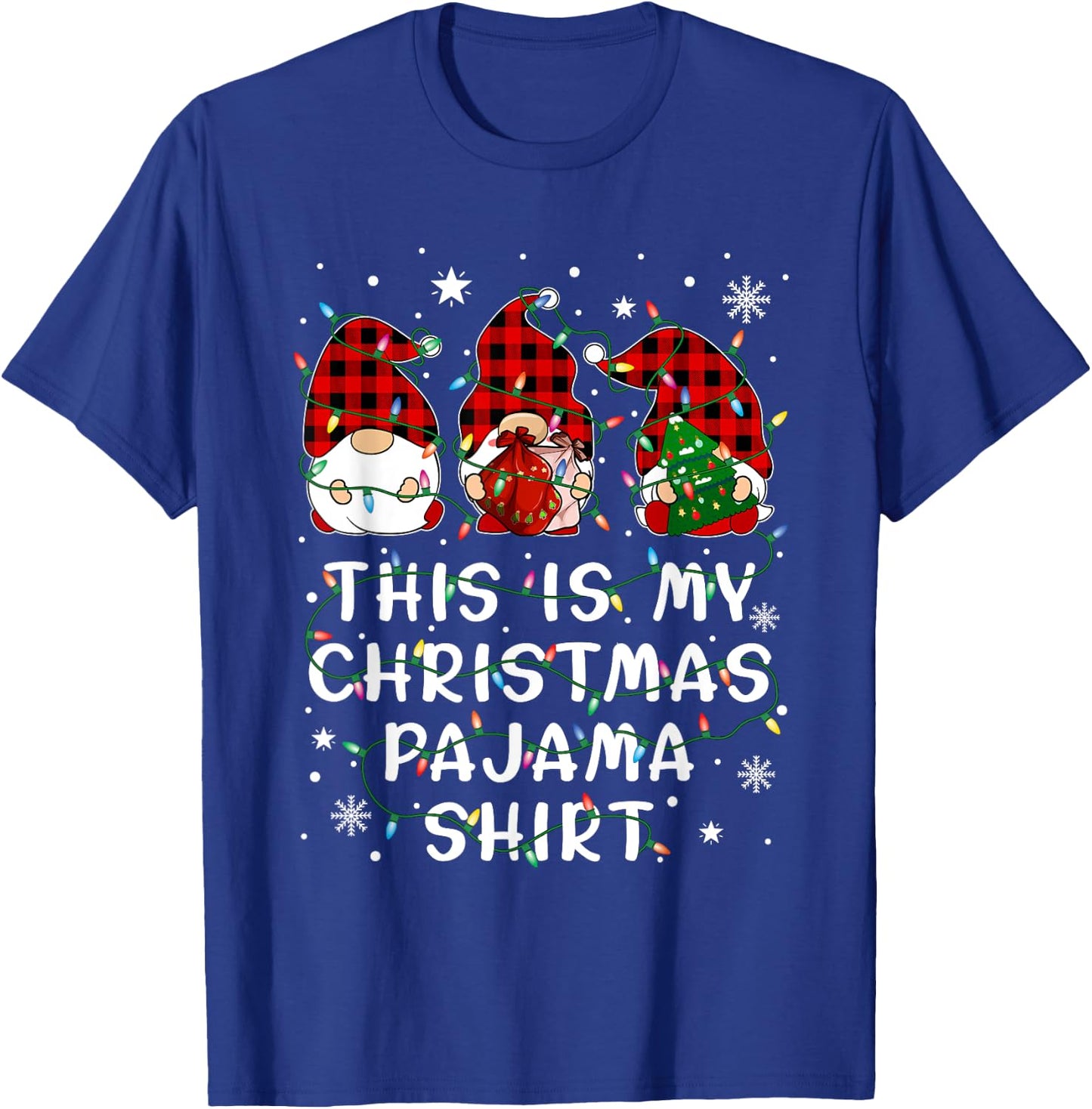 Gnome Christmas This Is My Chirstmas Pajama T-Shirt - T-Shirt | Royal