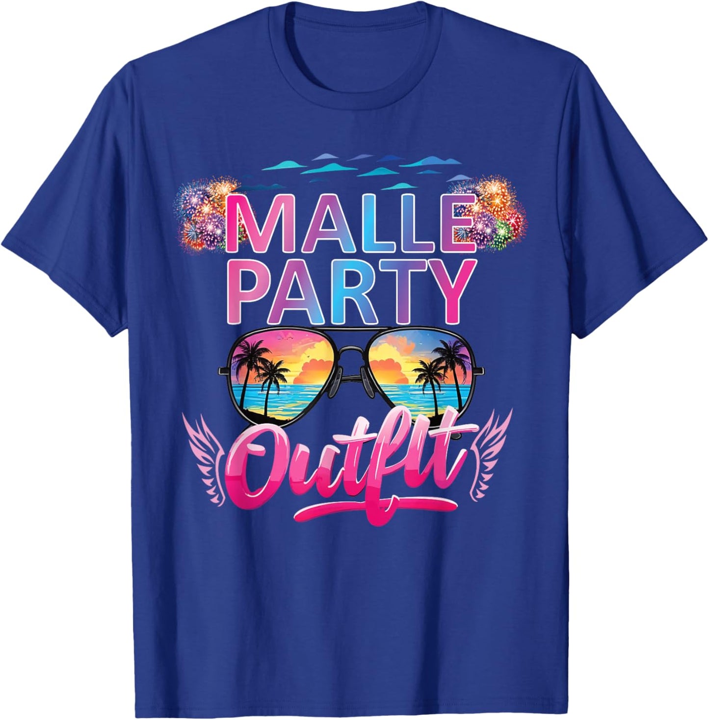 Malle Party Gruppenshirt Mallorca Outfit Damen Herren Party T-Shirt - T-Shirt | Royal