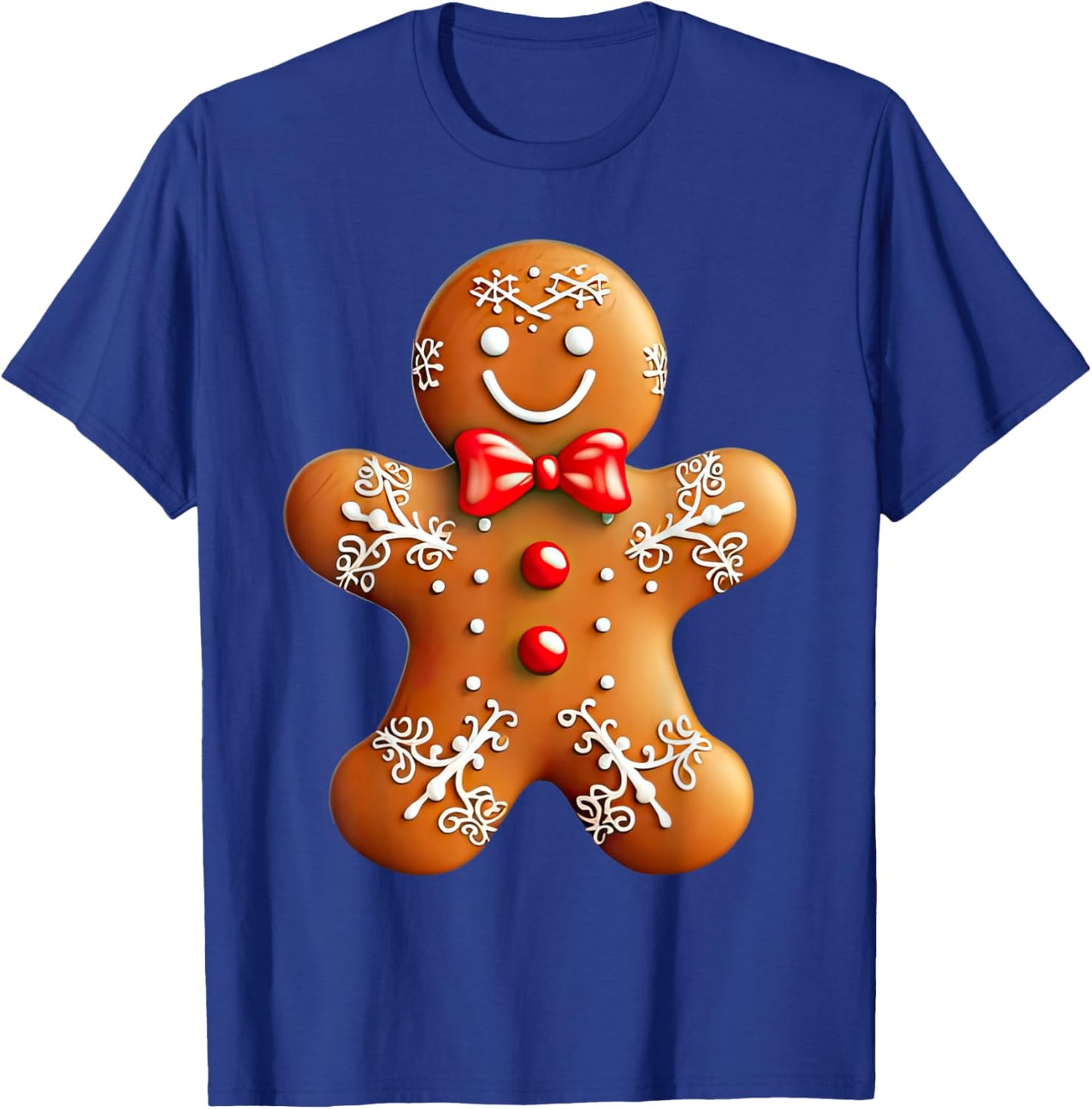 Gingerbread Man Christmas Cookie Baking Holiday Men Women T-Shirt - T-Shirt | Royal
