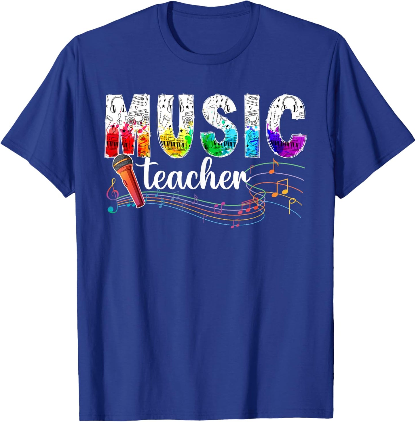 Music Teacher Music Teaching Music Teachers T-Shirt - T-Shirt | Royal