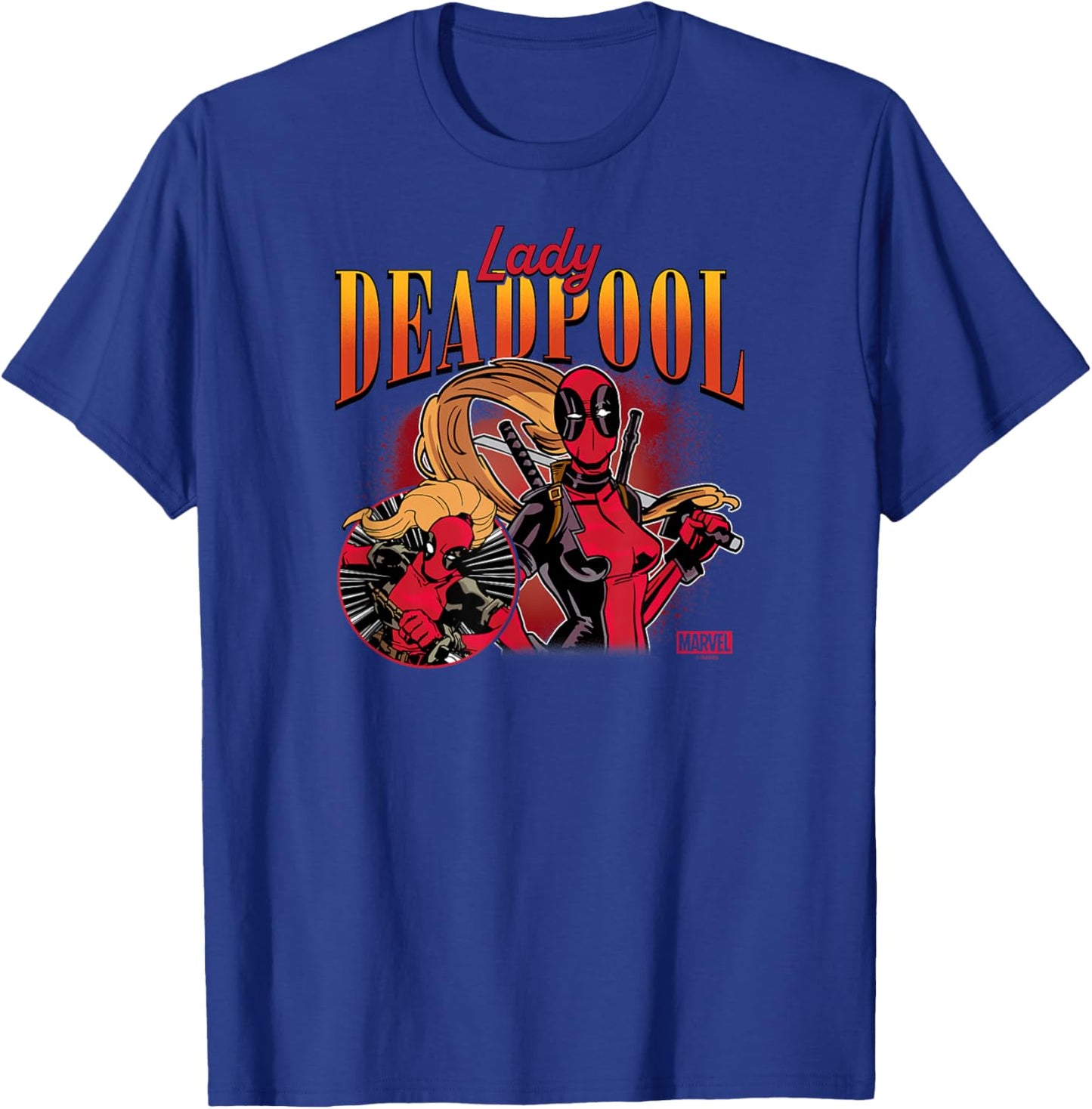 Deadpool - Lady Deadpool T-Shirt - T-Shirt | Royal