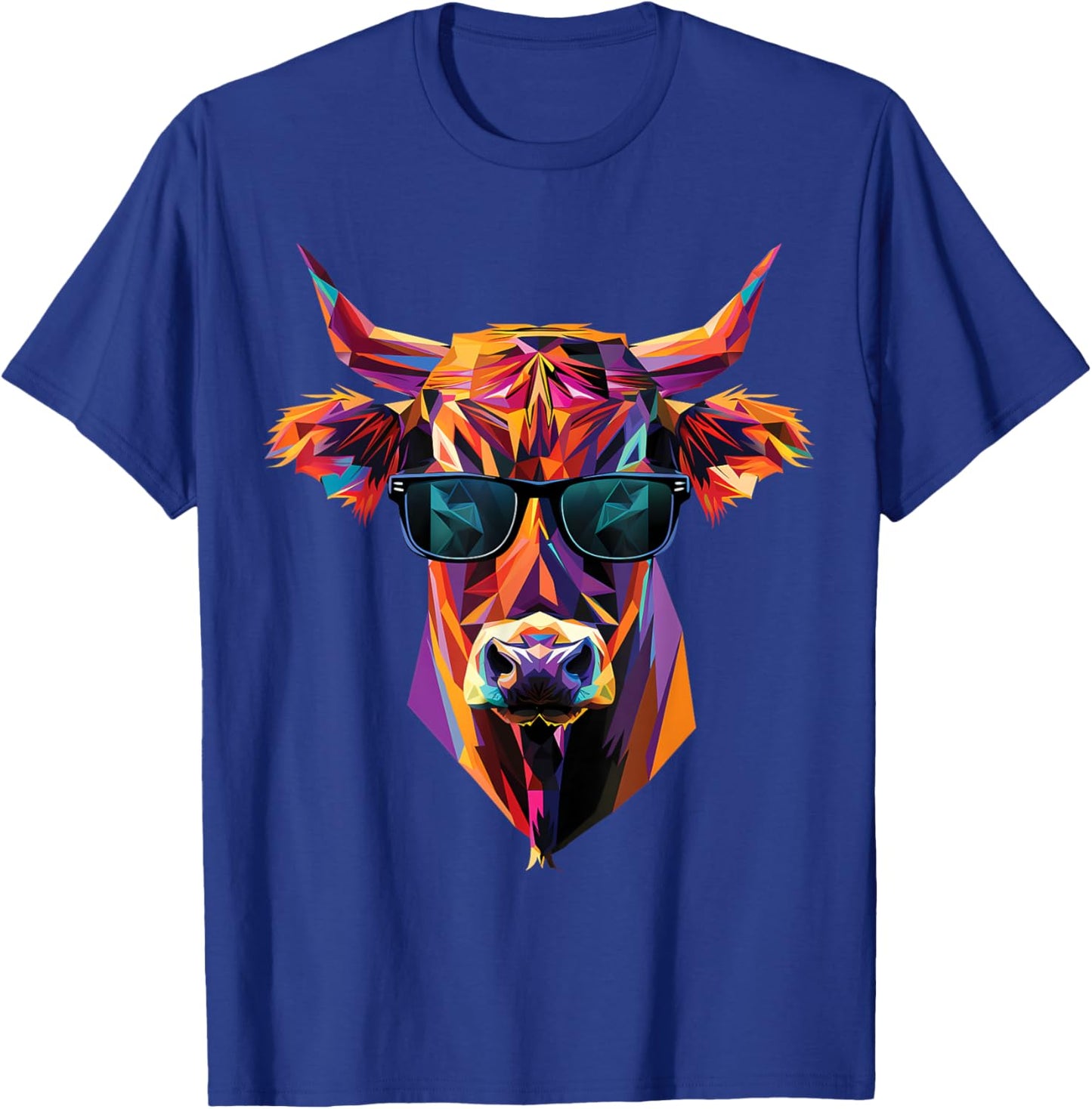 Lunettes de soleil pour éleveur de vache, papa, maman, bovins limousins T-Shirt - T-Shirt | Royal