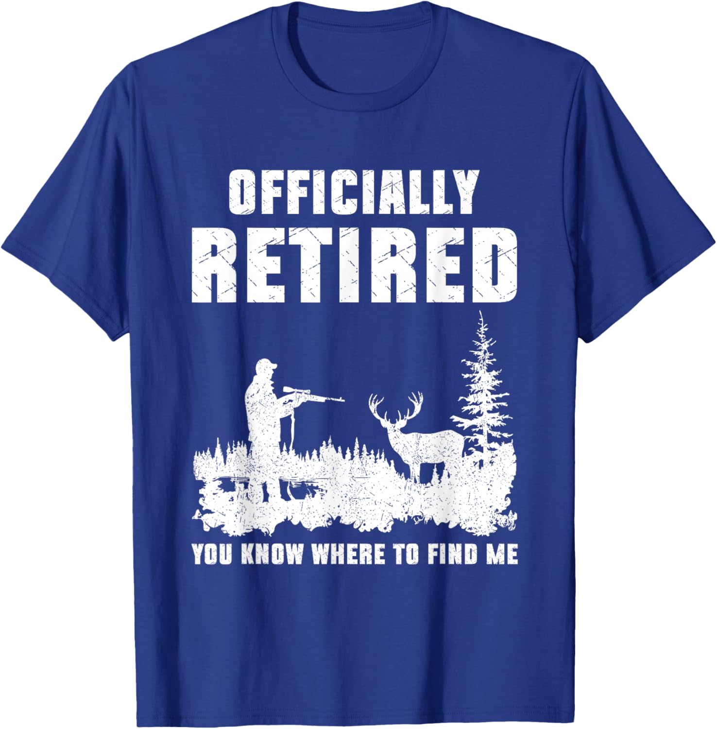 Retirement 2025 Retire Deer Hunting Retired Gifts for Dad T-Shirt - T-Shirt | Royal