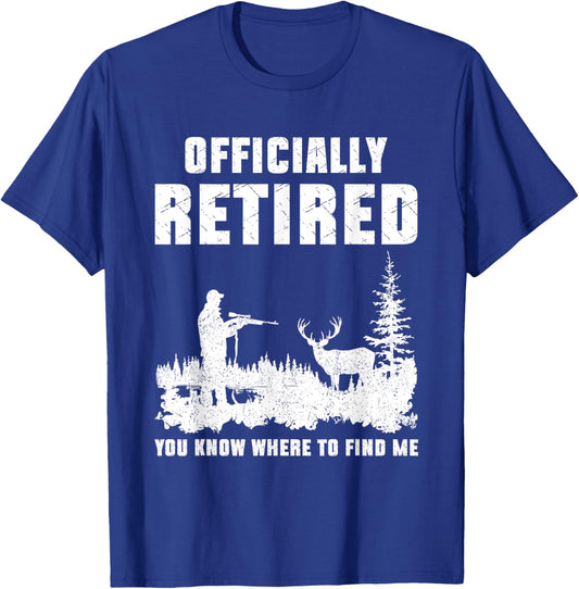 Retirement 2025 Retire Deer Hunting Retired Gifts for Dad T-Shirt - T-Shirt | Royal