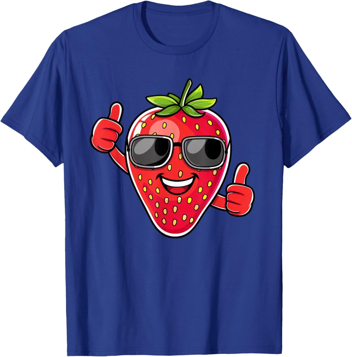 Funny Strawberry T-Shirt - T-Shirt | Royal
