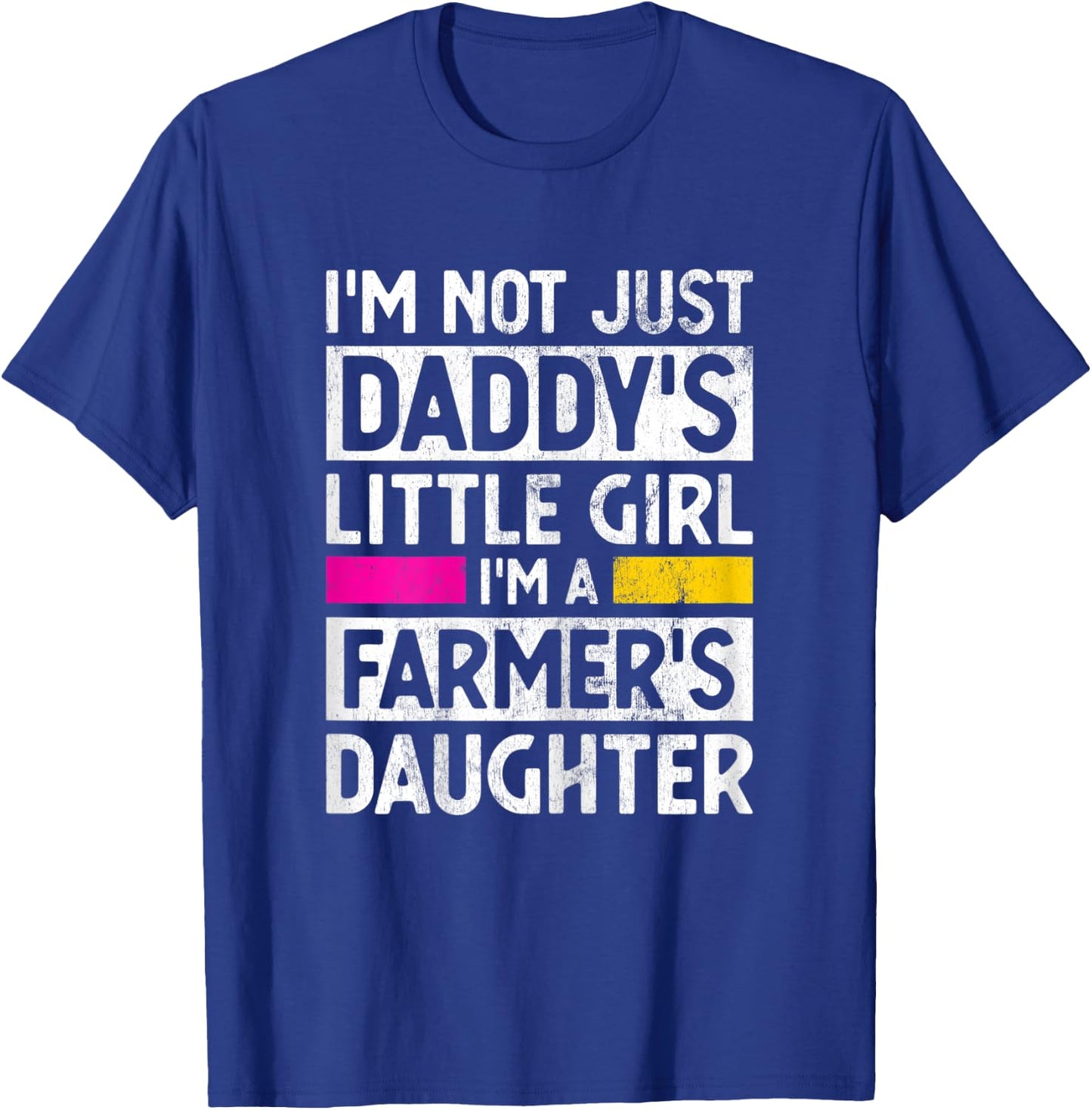 Daddy's Little Girl Farmer Daughter Farming Gag Gift Girls T-Shirt - T-Shirt | Royal