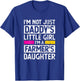 Daddy's Little Girl Farmer Daughter Farming Gag Gift Girls T-Shirt - T-Shirt | Royal
