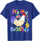 It's My Birthday 9 Chicken for Girls Chicken Dabbing Party T-Shirt - T-Shirt | Royal