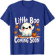 Little Boo Funny and Cute Halloween Pregnancy Announcement T-Shirt - T-Shirt | Royal