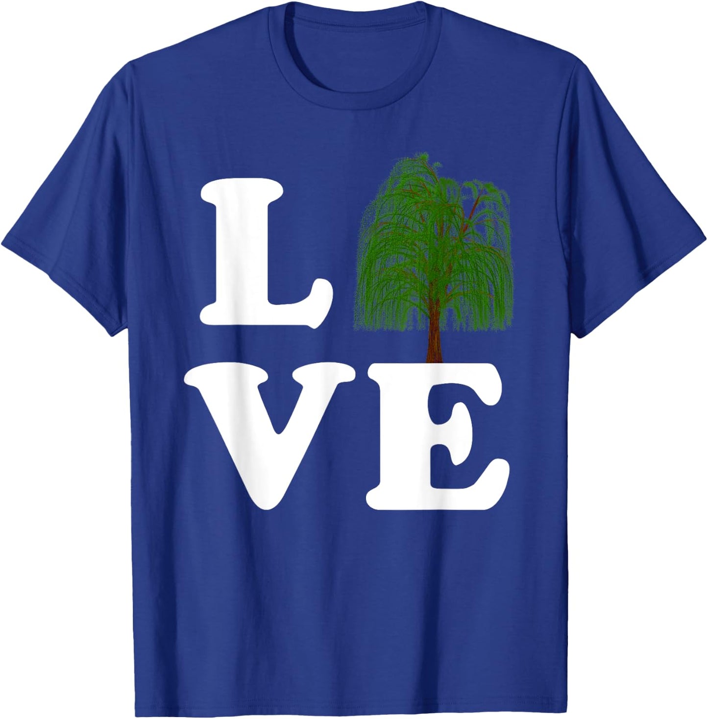 Love Trees Shirt Earth Day Weeping Willow Women Men Kids T-Shirt - T-Shirt | Royal