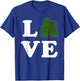 Love Trees Shirt Earth Day Weeping Willow Women Men Kids T-Shirt - T-Shirt | Royal