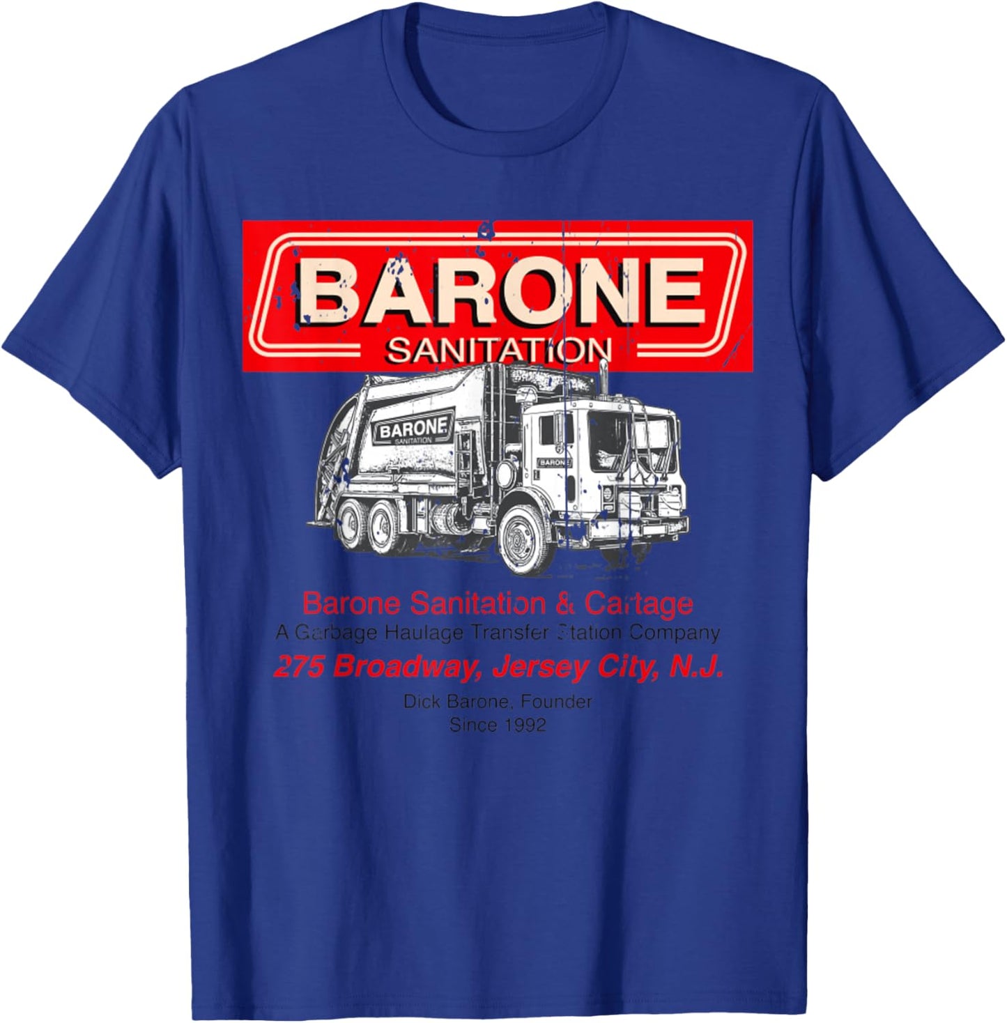 Vintage Barone Sanitation T-Shirt - T-Shirt | Royal