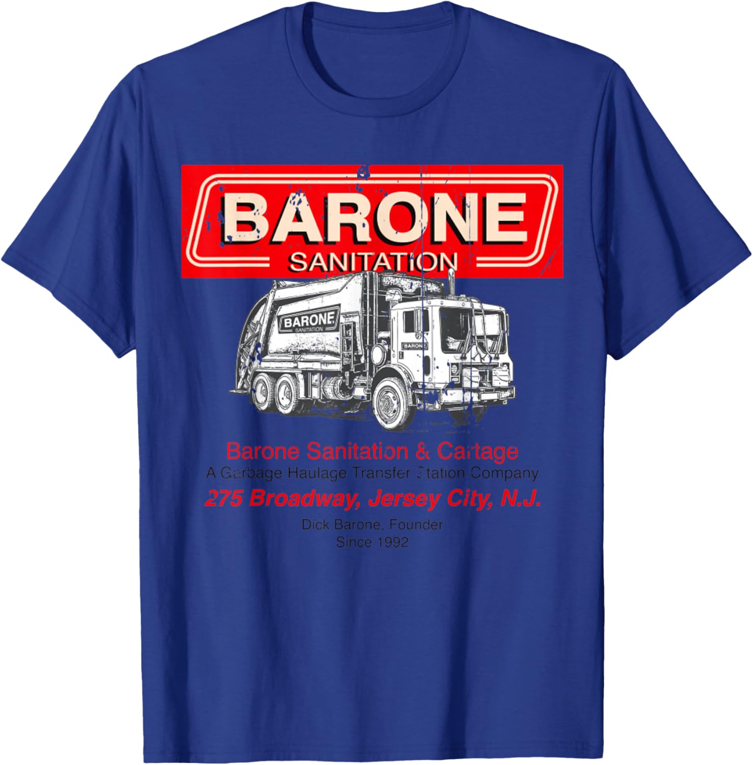 Vintage Barone Sanitation T-Shirt - T-Shirt | Royal