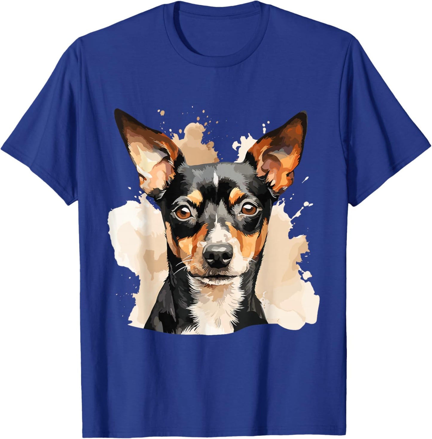 Rat Terrier Lovers Design Pop Art Rat Terrier Dog T-Shirt - T-Shirt | Royal