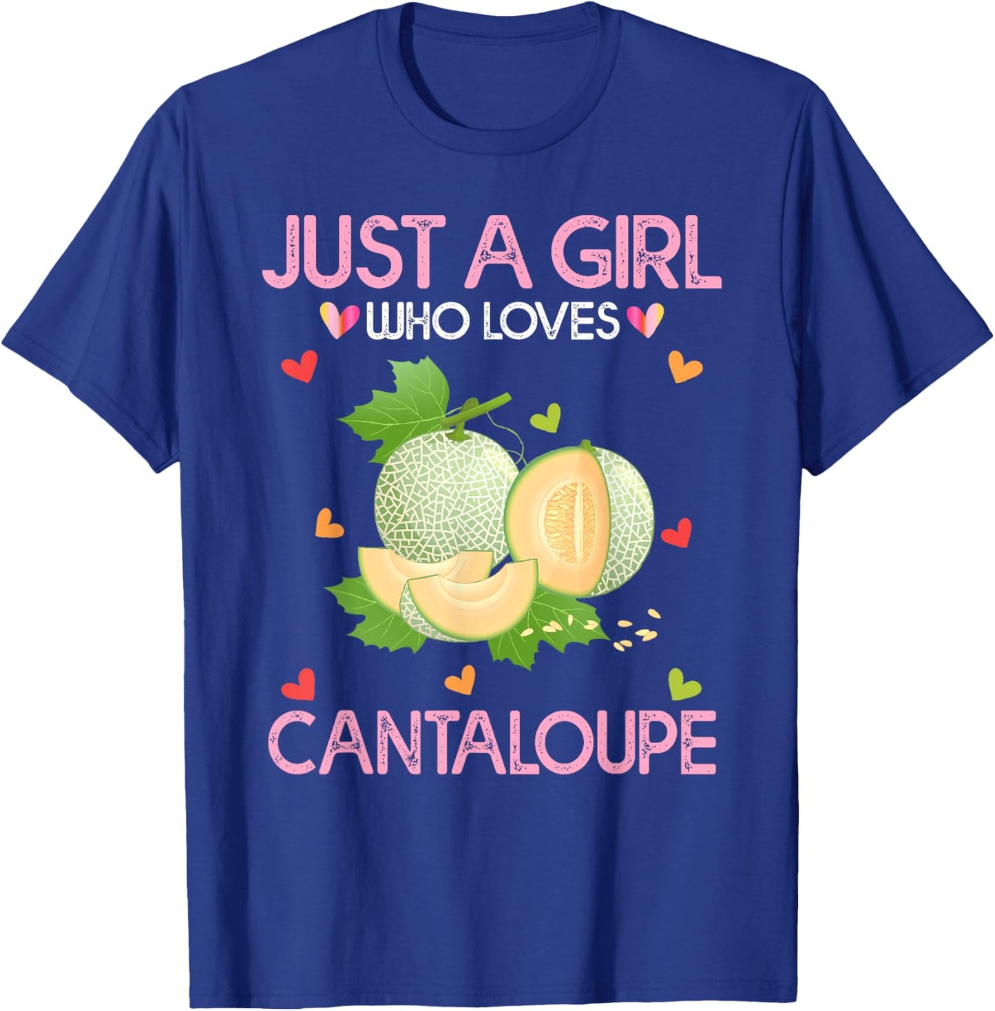 Cantaloupe Lover Women Gift Just A Girl Who Loves Cantaloupe T-Shirt - T-Shirt | Royal