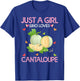 Cantaloupe Lover Women Gift Just A Girl Who Loves Cantaloupe T-Shirt - T-Shirt | Royal