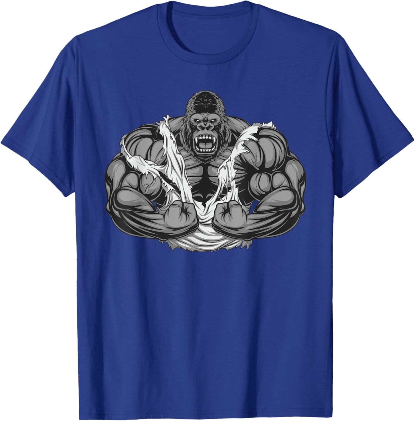 muscle gorilla Fitness Workout Gym for lover Bodybuilding T-Shirt - T-Shirt | Royal