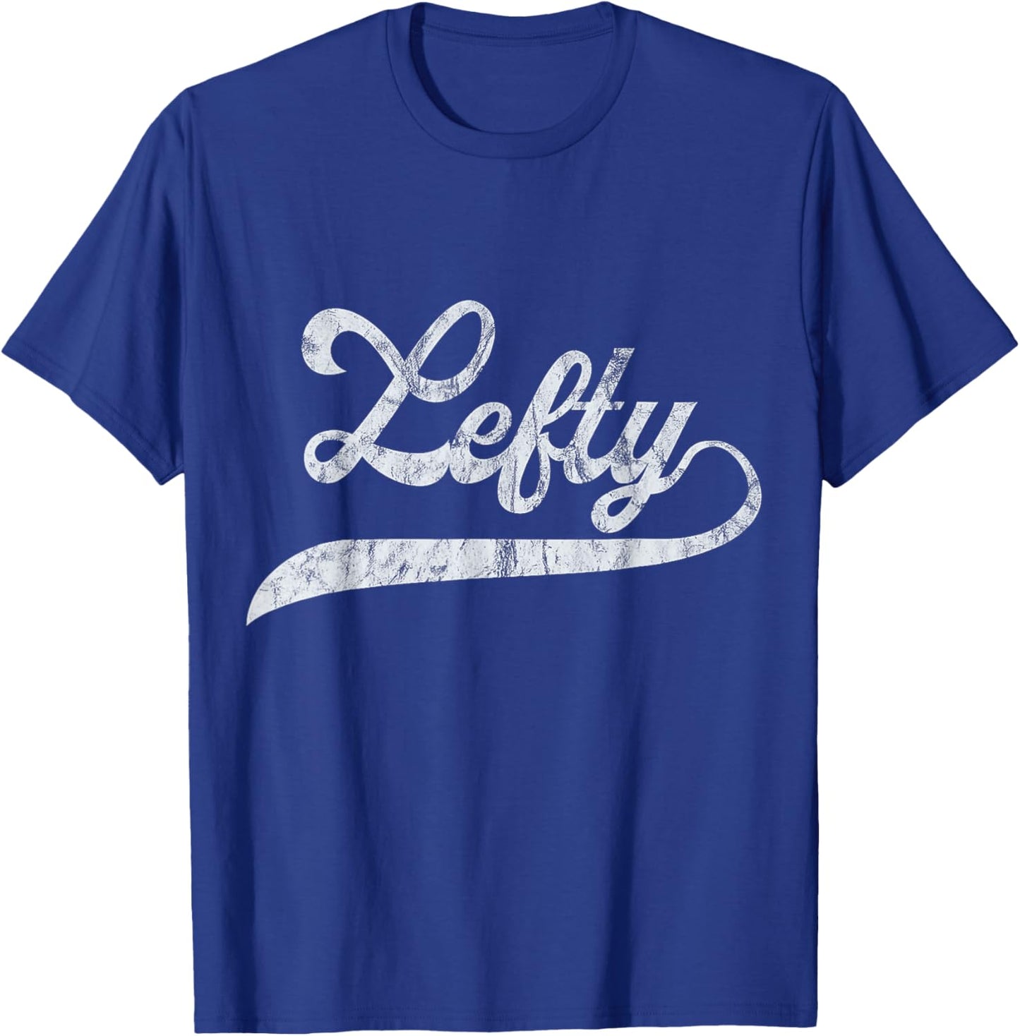 Lefty Left Handed Pride Southpaw Softball Script T-Shirt - T-Shirt | Royal