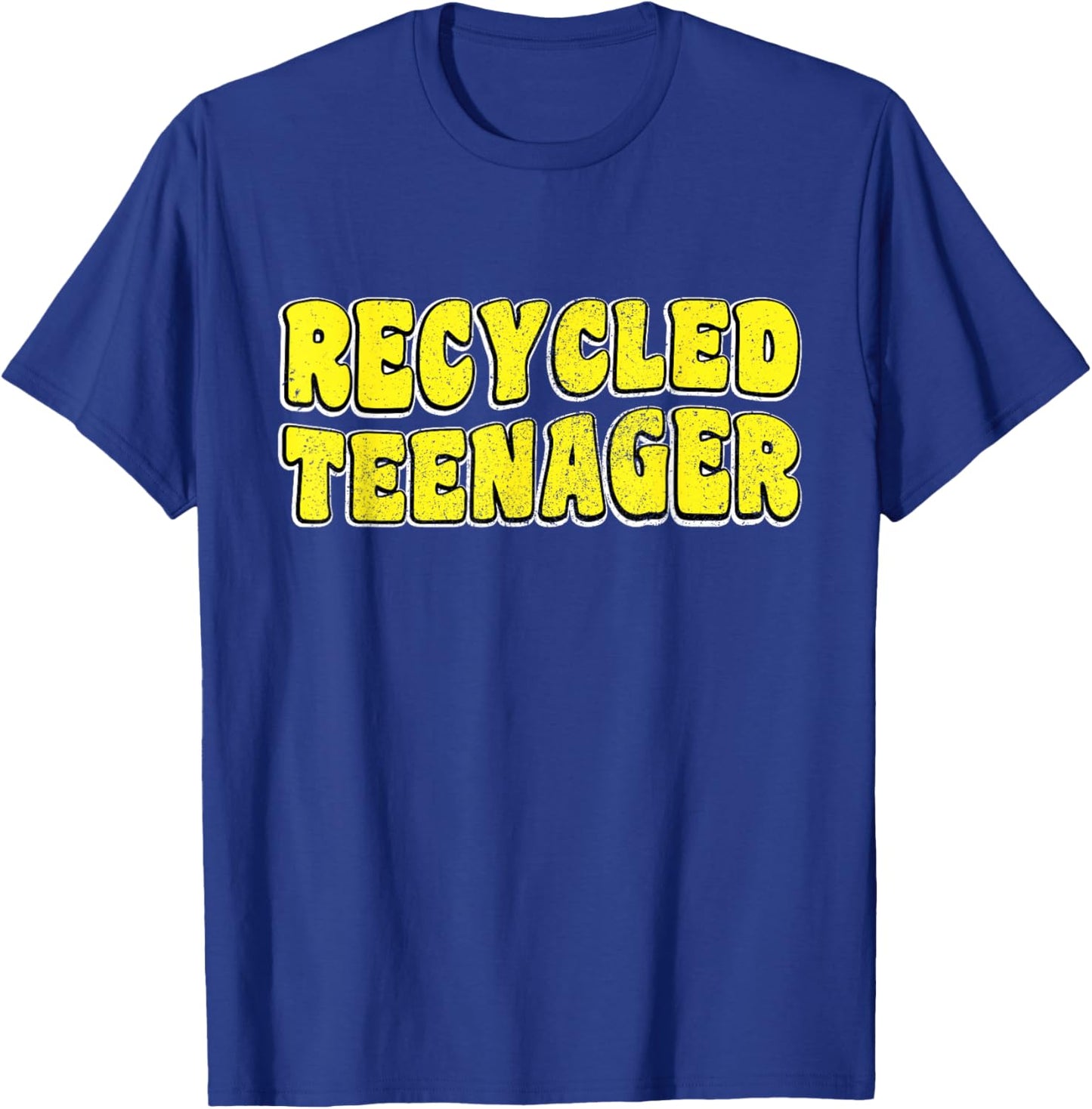 Recycled Teenager - Mothers Day Grandma Fathers Day Grandpa T-Shirt - T-Shirt | Royal