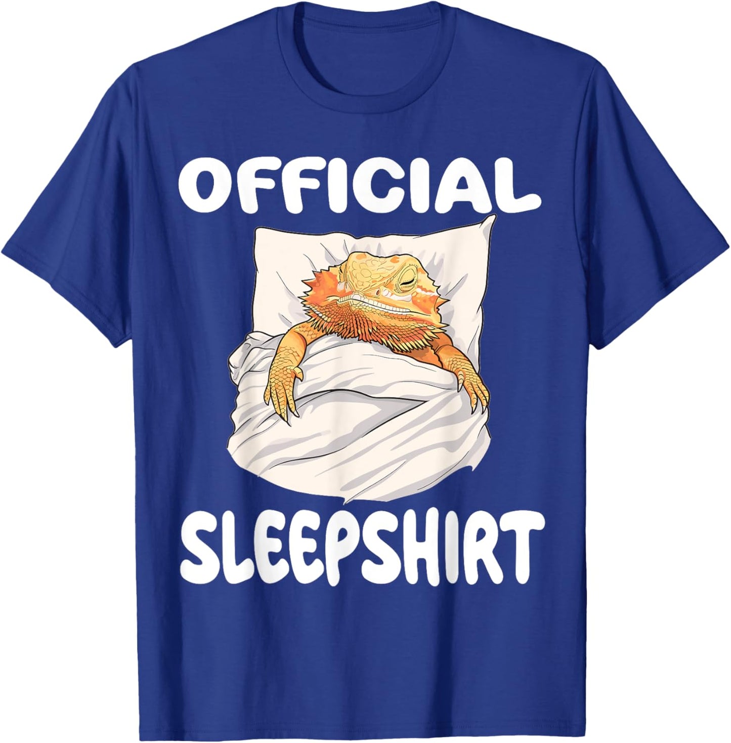 Bearded Dragon Official Sleepshirt Pajamas Nightgown T-Shirt - T-Shirt | Royal
