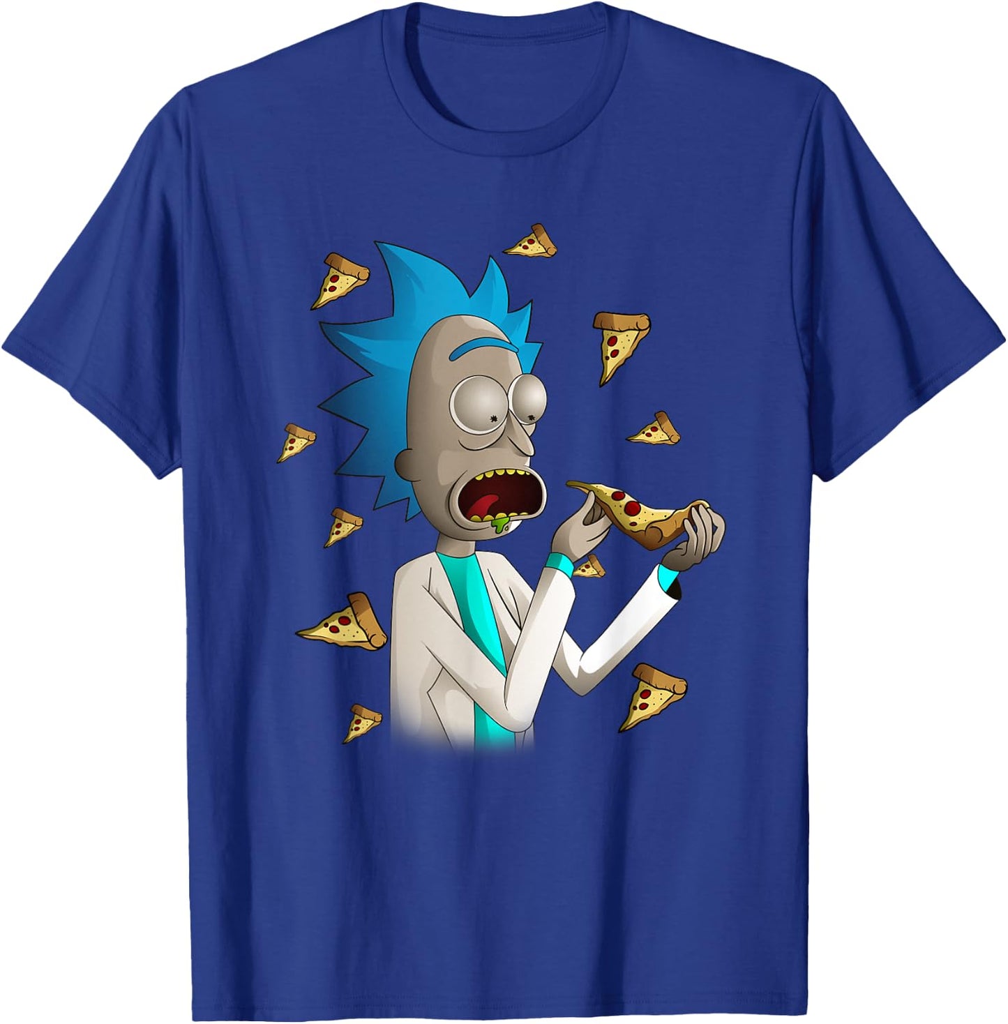 Rick and Morty Shirt Rick Loves Pizza T-Shirt - T-Shirt | Royal