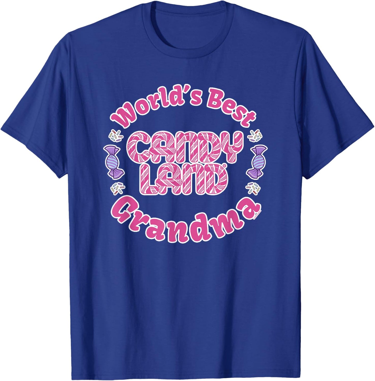 Candy Land Grandparents Day World's Best Grandma T-Shirt - T-Shirt | Royal