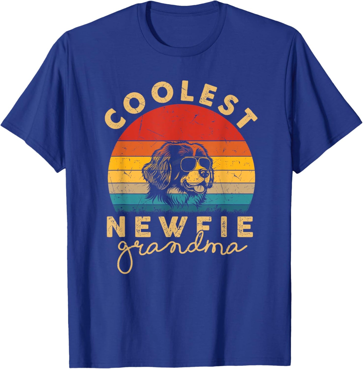 Newfoundland Coolest Grandma Gifts Newfie Dog Mom T-Shirt - T-Shirt | Royal