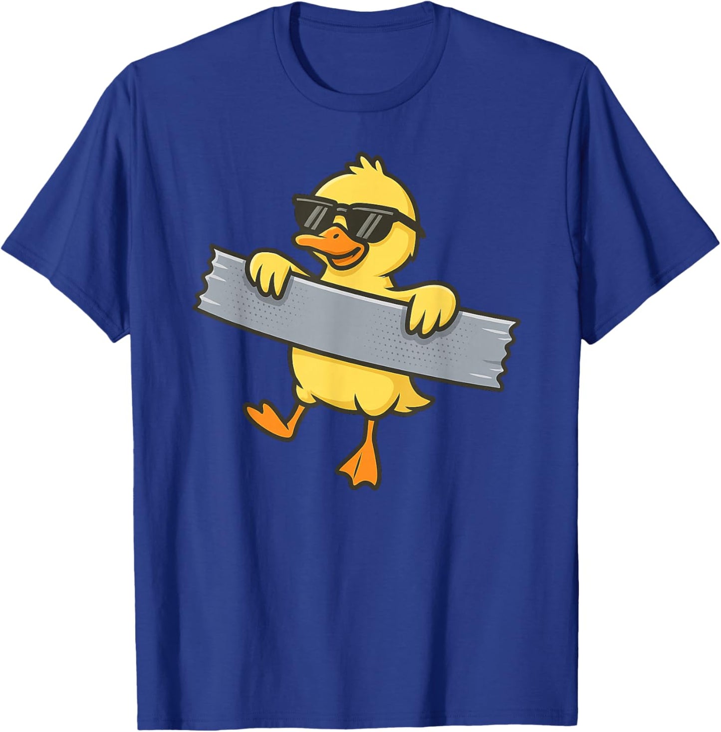 Funny Yellow Duck Duct Tape Animal Lover Boys Girl Kids T-Shirt - T-Shirt | Royal