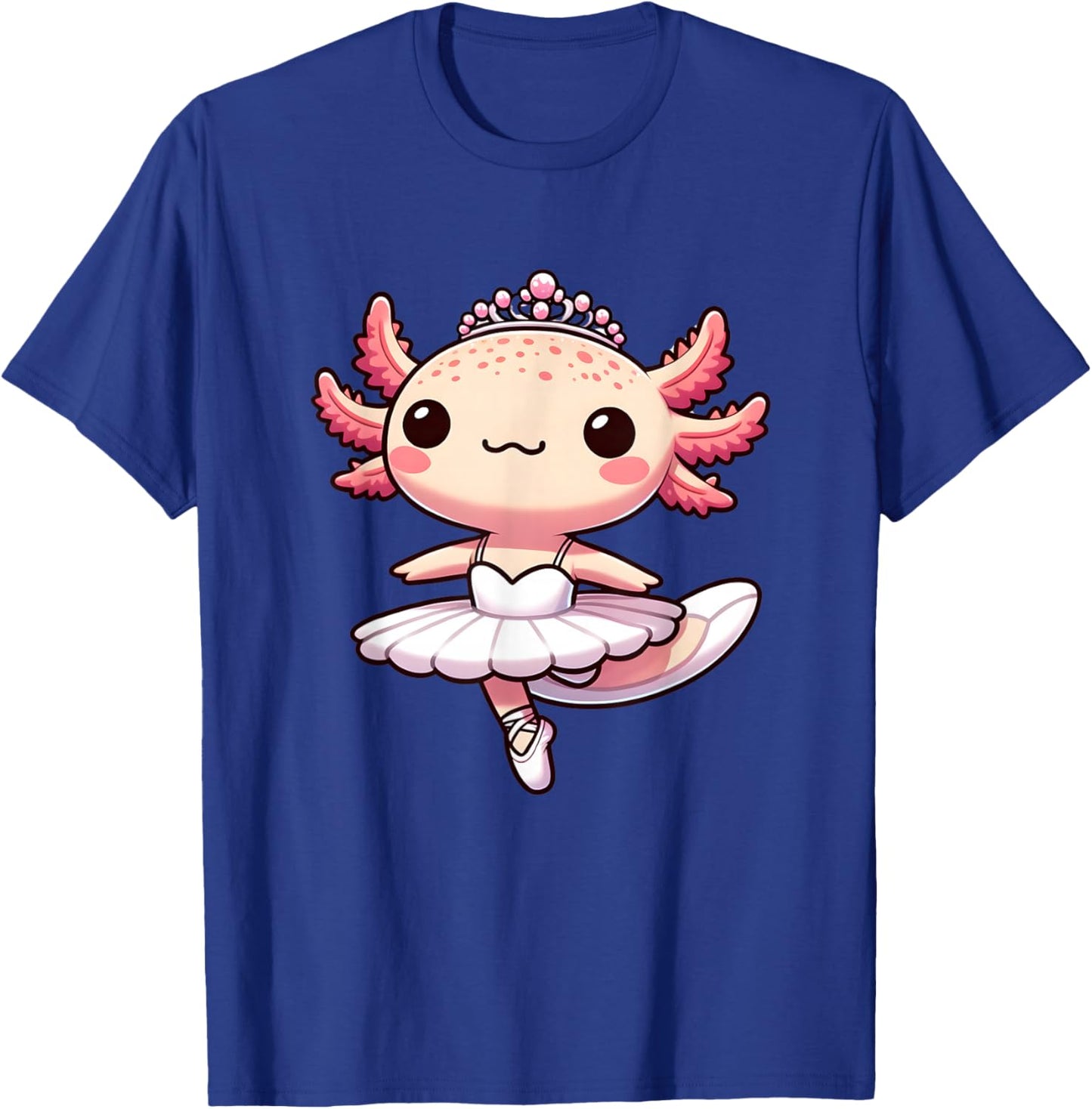 Cute Ballerina Funny Ballet Cute Axolotl T-Shirt - T-Shirt | Royal