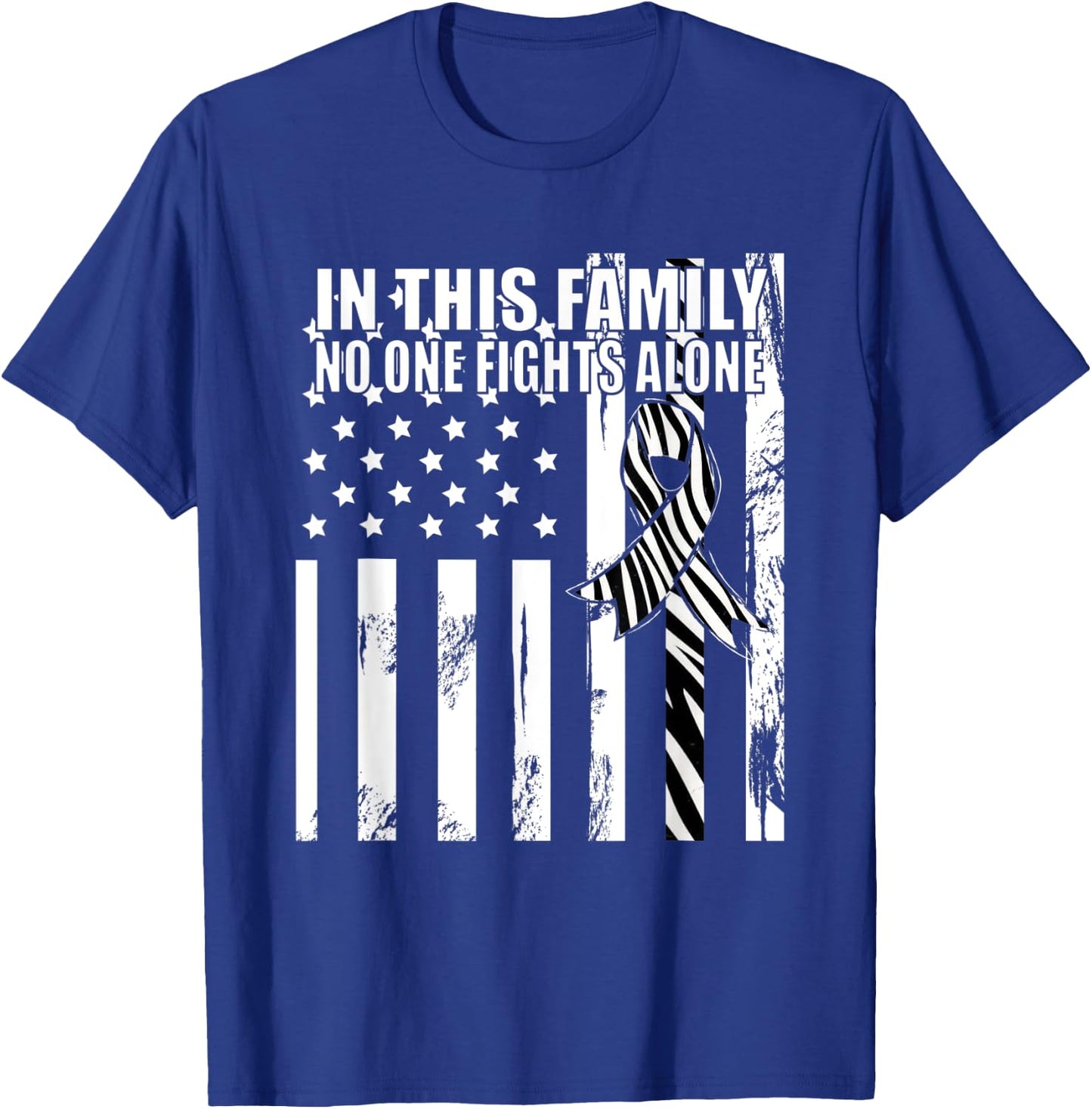 Ehlers Danlos Syndrome Hypermobility Ribbon. T-Shirt - T-Shirt | Royal