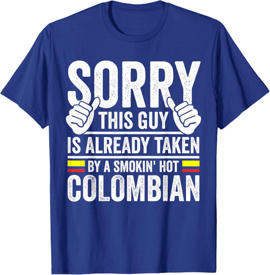 Colombian Roots Outfit Funny Colombia Heritage T-Shirt - T-Shirt | Royal