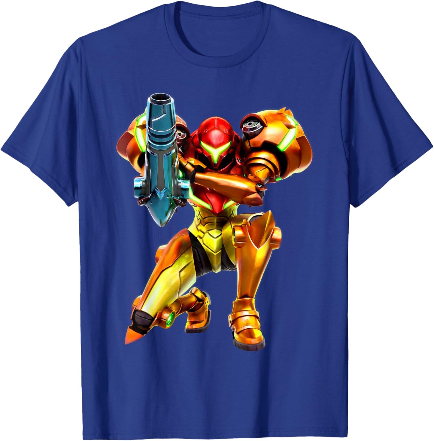 Metroid Samus Aran 3D Poster T-Shirt - T-Shirt | Royal