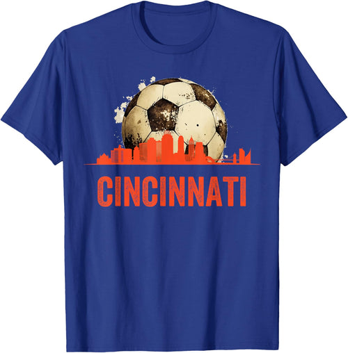 Cincinnati Soccer Queen City Skyline Futbol Fan