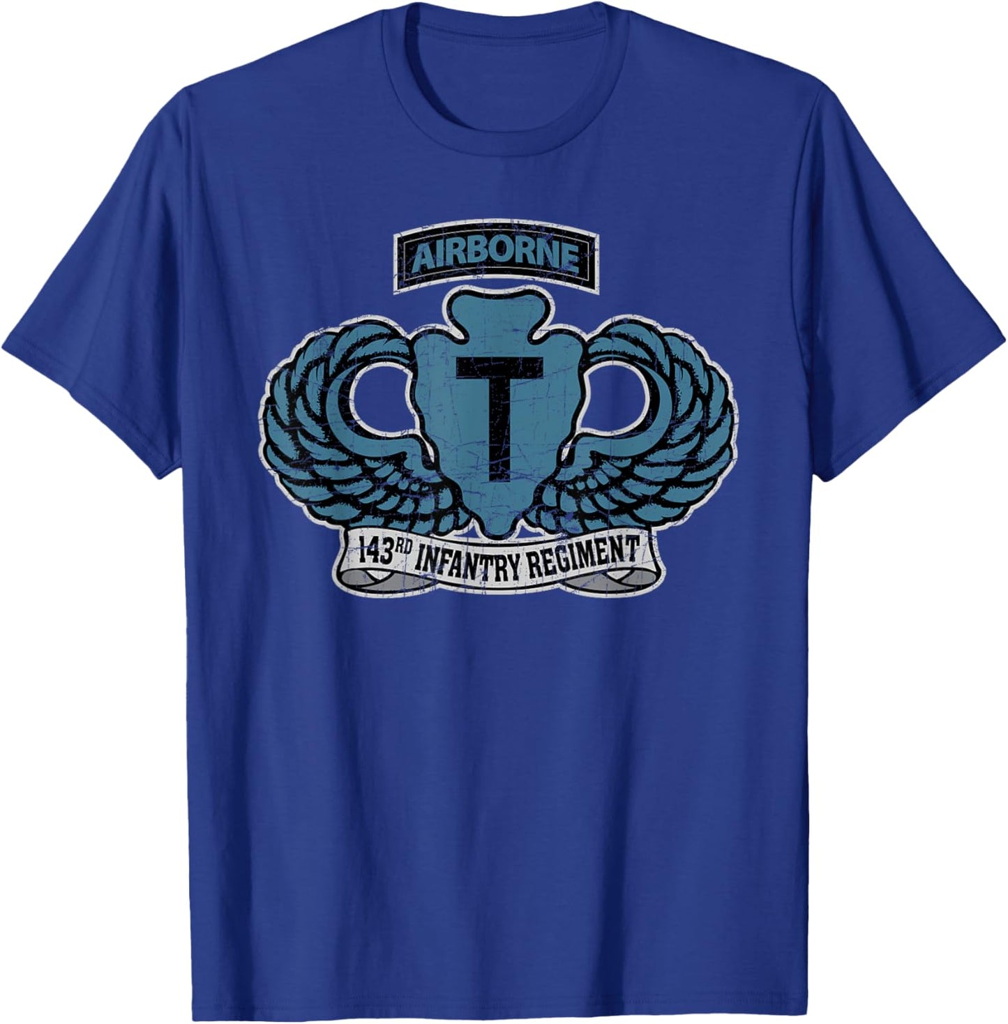 American Marauder: 143rd Airborne Infantry Regiment T-Shirt - T-Shirt | Royal