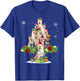 Ugly Sweater Christmas Tree Shiba Inu Dog Xmas Lights T-Shirt - T-Shirt | Royal