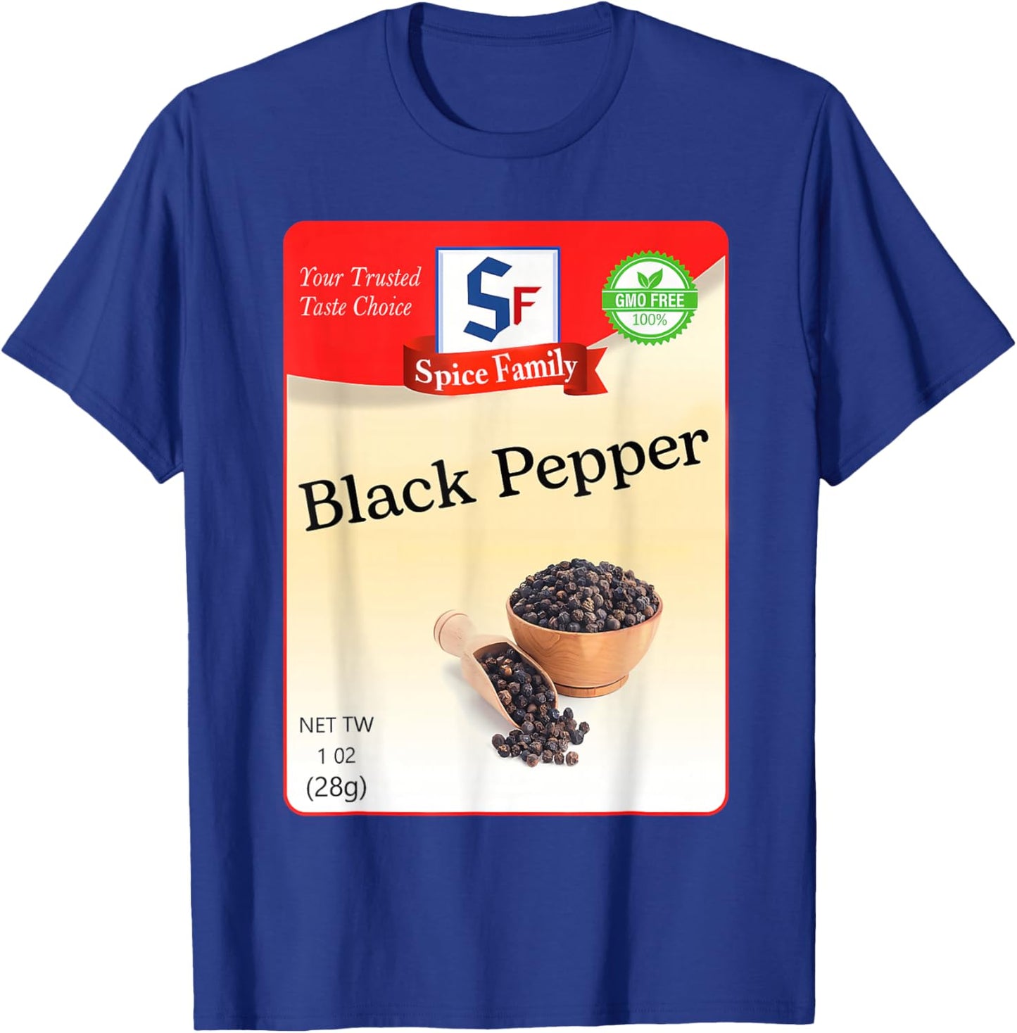 Black Pepper Condiment Holiday Spice Group Costumes T-Shirt - T-Shirt | Royal