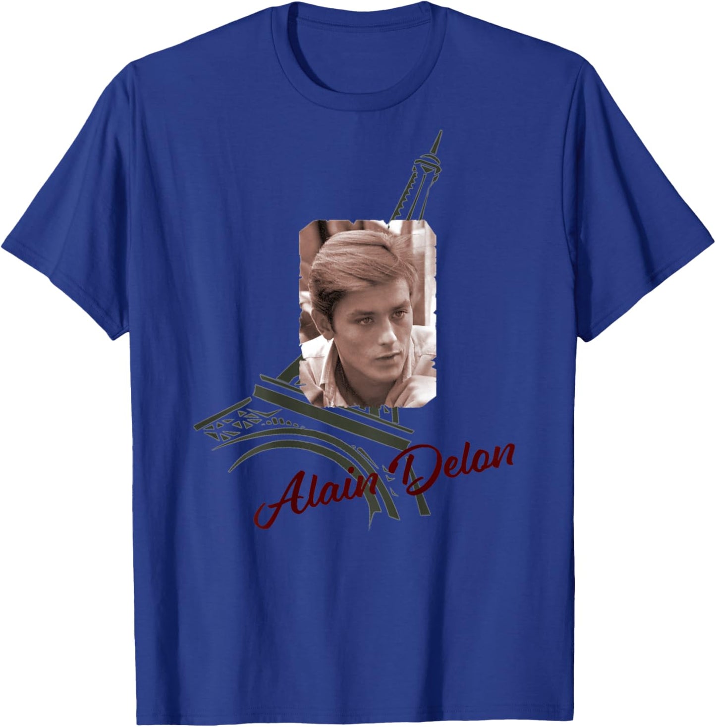 Alain Delon_001_Back Printed T-Shirt - T-Shirt | Royal