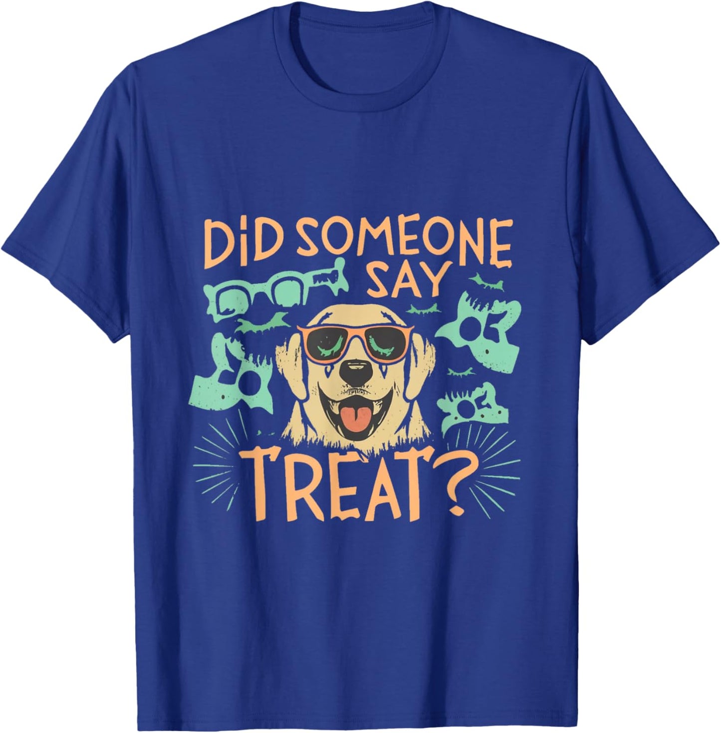 Funny Halloween Golden Retriever Did Someone Say Treat T-Shirt - T-Shirt | Royal