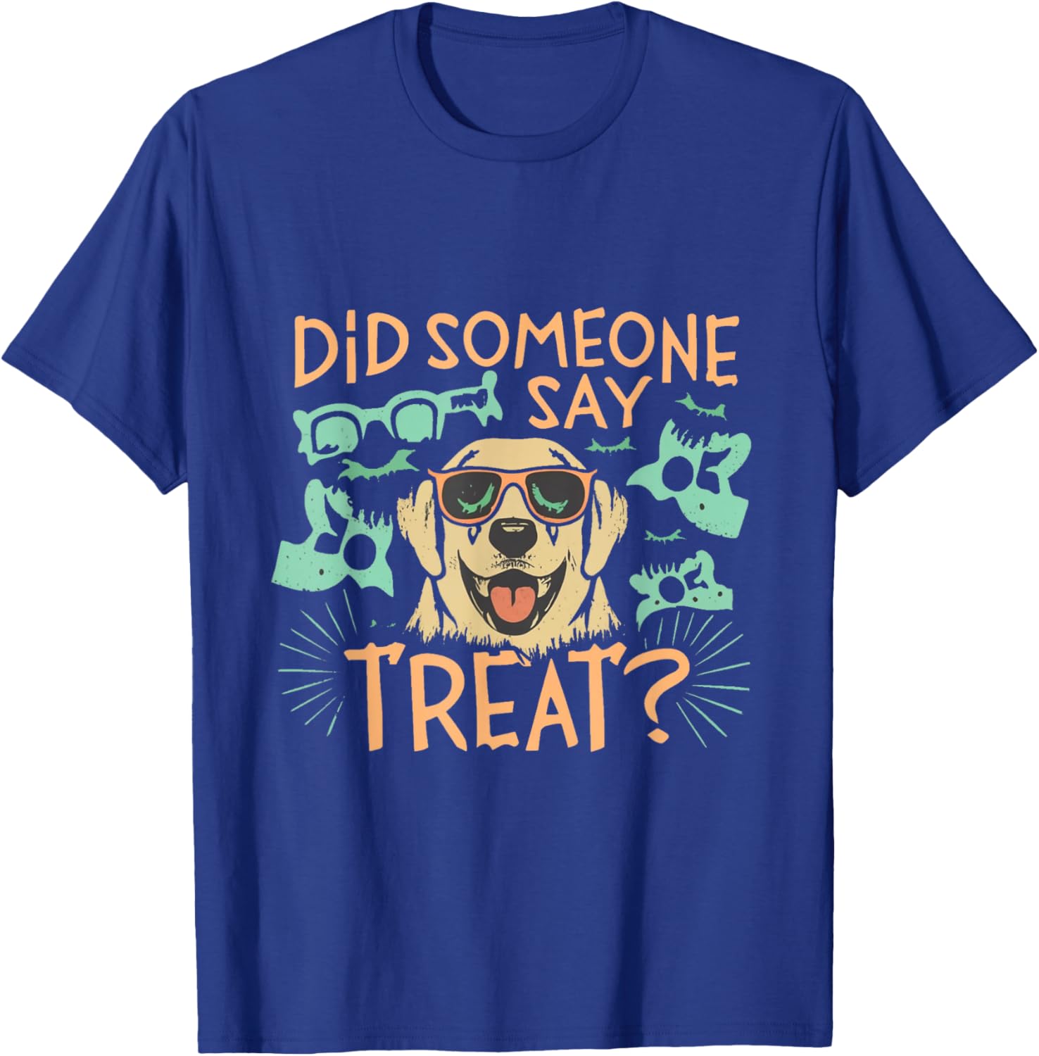 Funny Halloween Golden Retriever Did Someone Say Treat T-Shirt - T-Shirt | Royal