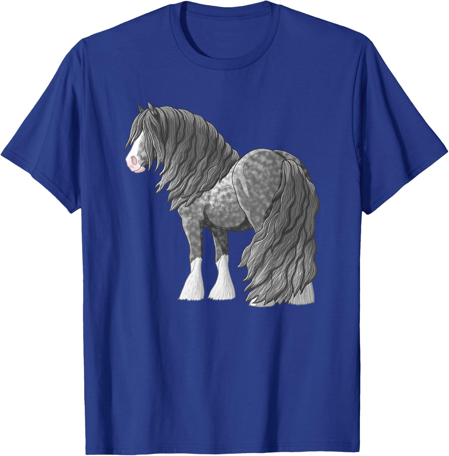 Dapple Gray Gypsy Vanner Irish Cob Draft Horse T-Shirt - T-Shirt | Royal